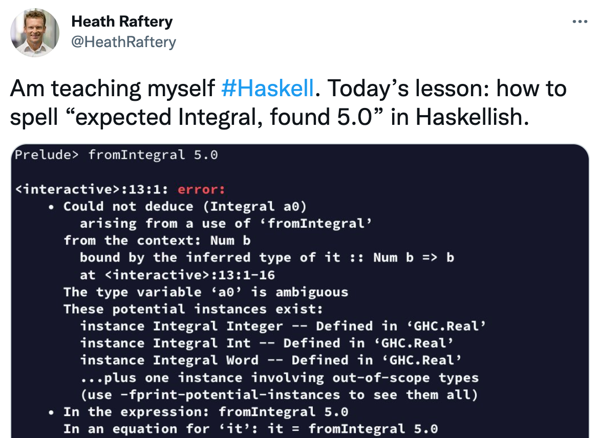 Learning Haskell