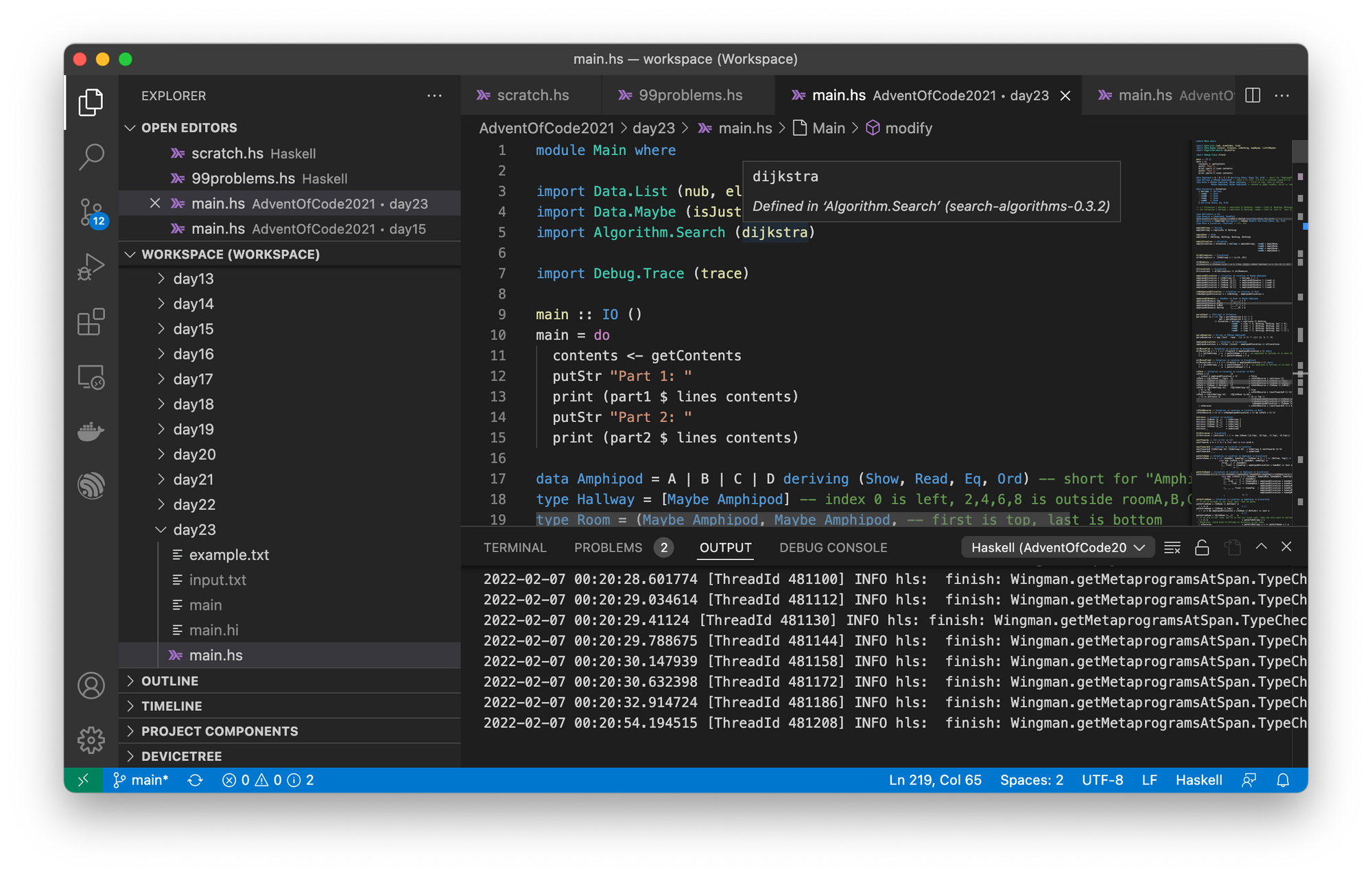 Satisfying Haskell Dependencies