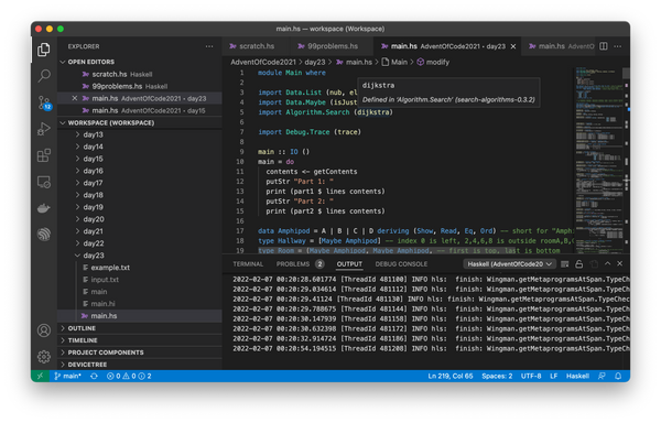 Satisfying Haskell Dependencies